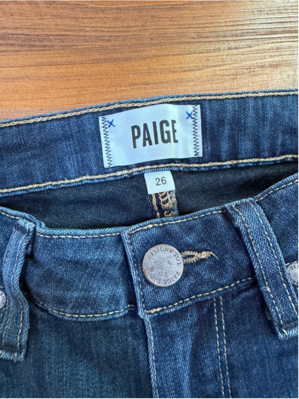 PAIGE Verdugo Ankle Skinny Jeans Size 26 Dark Wash Stretch Denim - Picture 4 of 11